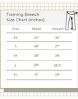 Willow Equestrian Training Breech Navy