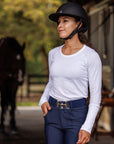 Willow Equestrian Training Breech Navy
