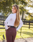 Willow Equestrian Training Breech Burgundy