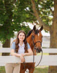 Willow Equestrian Luxe Short Sleeve Show Shirt French Blue
