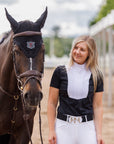 Willow Equestrian Luxe Short Sleeve Show Shirt Black