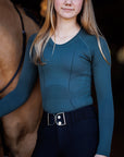 Willow Equestrian Seamless Long Sleeve Shirt Hunter Green
