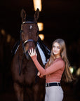 Willow Equestrian Seamless Long Sleeve Shirt Rust