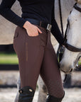Training Breech Chocolate Sparkle Logo