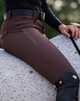 Training Breech Chocolate Sparkle Logo