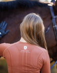 Willow Equestrian Seamless Long Sleeve Shirt Rust