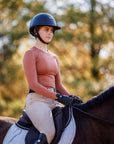 Willow Equestrian Seamless Long Sleeve Shirt Rust
