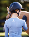 Willow Equestrian Seamless Long Sleeve Shirt Cornflower