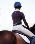 Willow Equestrian Seamless Long Sleeve Shirt Chocolate