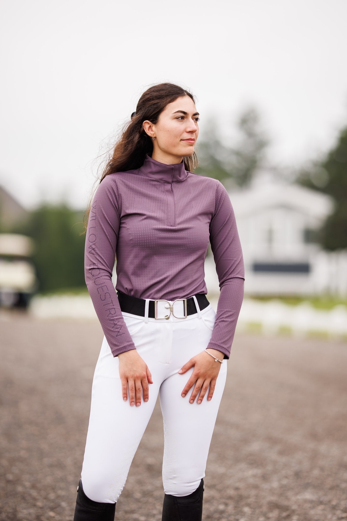 Willow Equestrian Breeze Convertible Sun Shirt Mauve