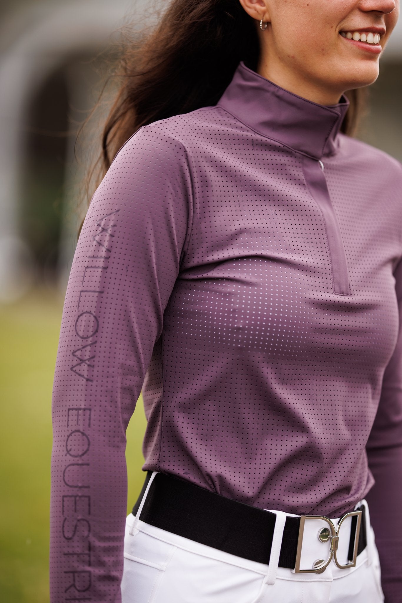 Willow Equestrian Breeze Convertible Sun Shirt Mauve