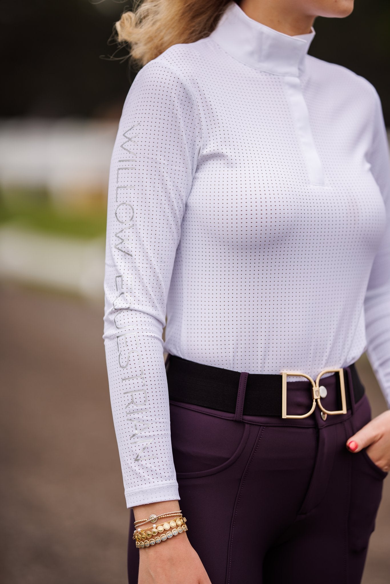 Willow Equestrian Breeze Convertible Sun Shirt White
