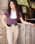 Willow Equestrian Breeze Short Sleeve Show Shirt Mauve