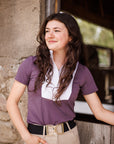 Willow Equestrian Breeze Short Sleeve Show Shirt Mauve