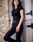 Willow Equestrian Seamless Short Sleeve Tee Shirt Black