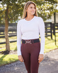 Willow Equestrian Training Breech Burgundy