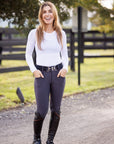 Willow Equestrian Training Breech Grey