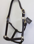Brydalworx Triple Stitch Leather Halter Adjustable Nose
