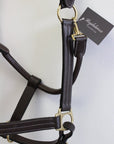 Brydalworx Triple Stitch Leather Halter Adjustable Nose