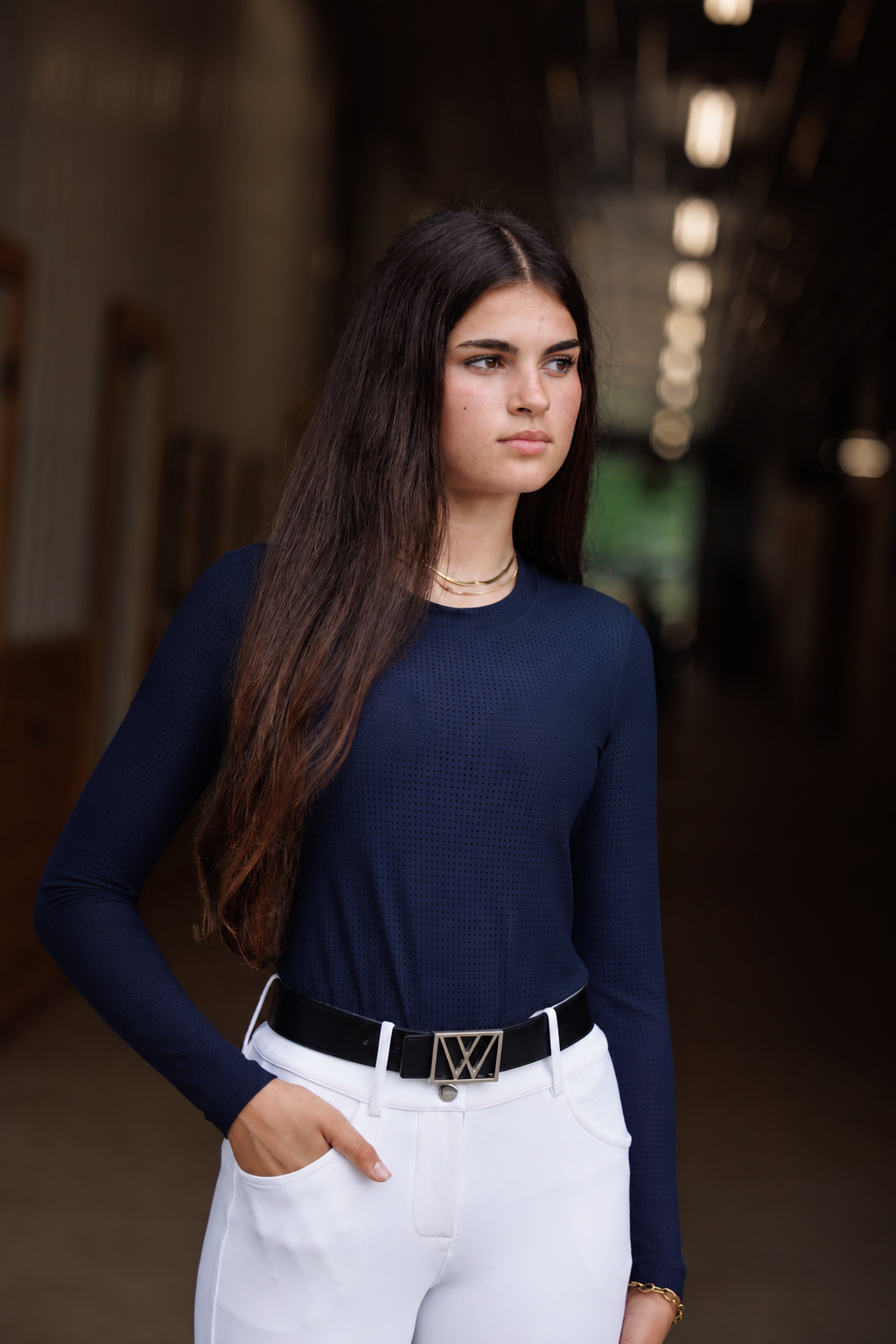 Breeze Long Sleeve Tee Navy
