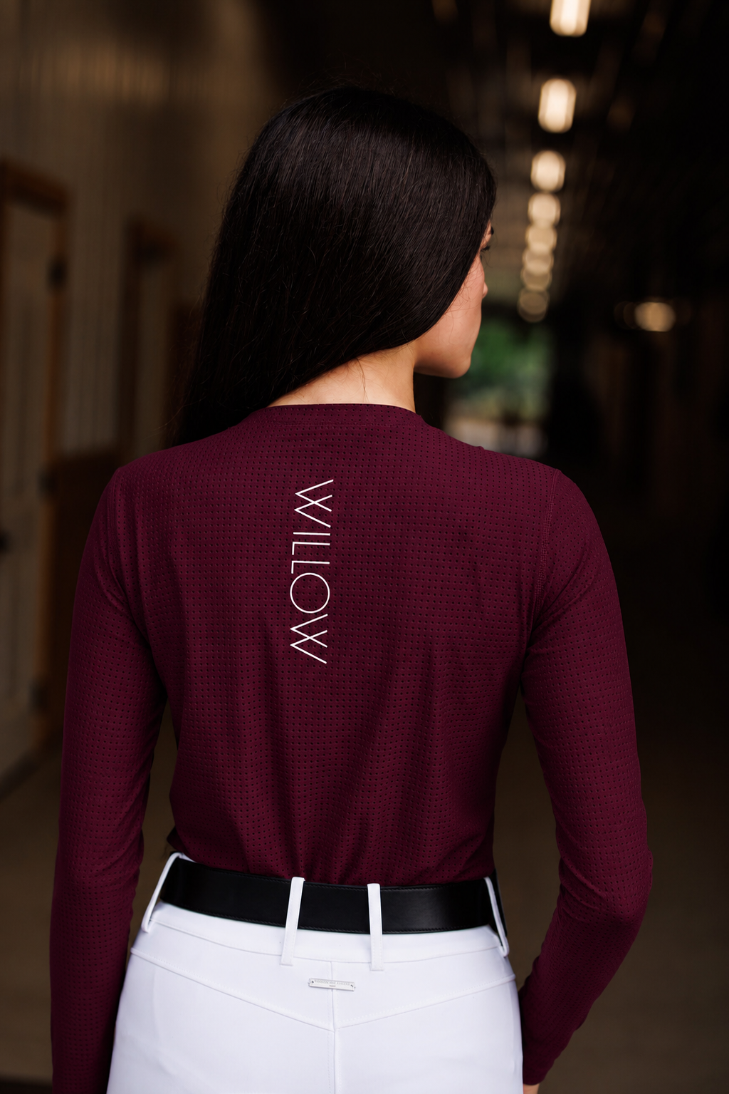 Breeze Long Sleeve Tee Burgundy