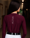 Breeze Long Sleeve Tee Burgundy