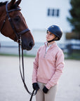 Willow Equestrian Quarter Zip Sweatshirt Rose