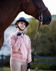 Willow Equestrian Quarter Zip Sweatshirt Rose