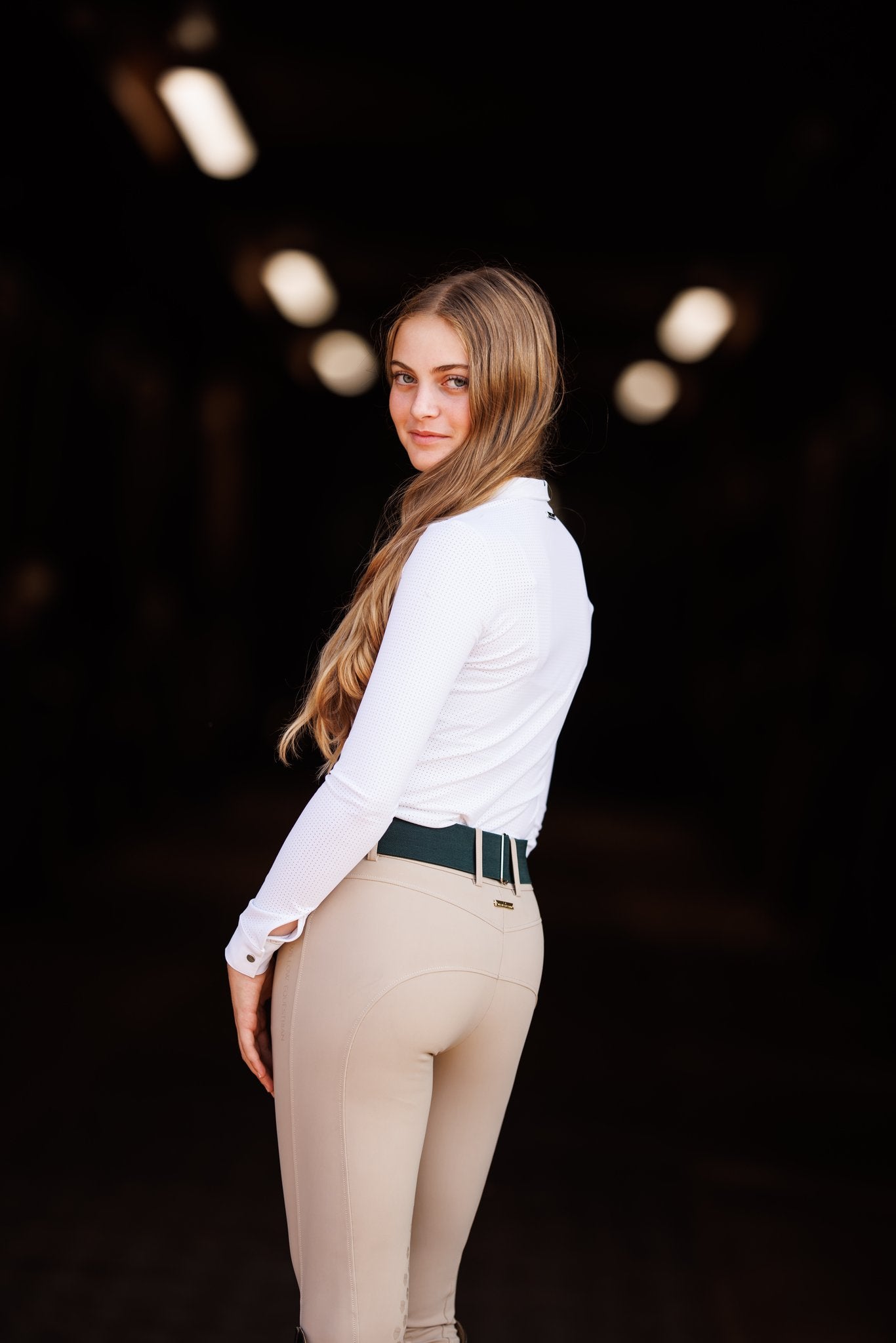 Willow Equestrian Breeze Classic Show Shirt White