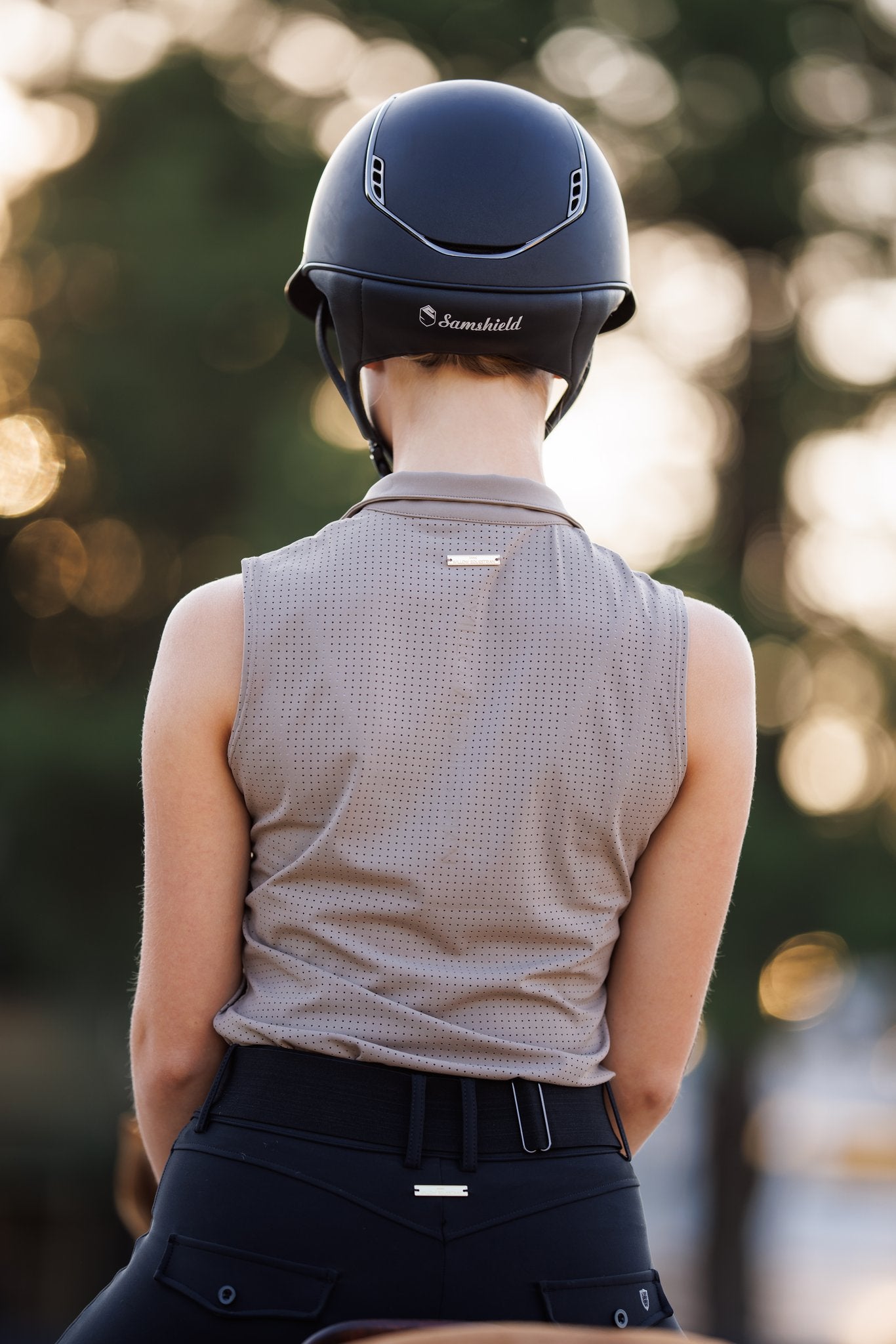 Willow Equestrian Breeze Sleeveless Convertible Sun Shirt Mocha
