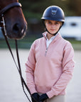 Willow Equestrian Quarter Zip Sweatshirt Rose