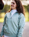 Willow Equestrian Quarter Zip Sweatshirt Sage
