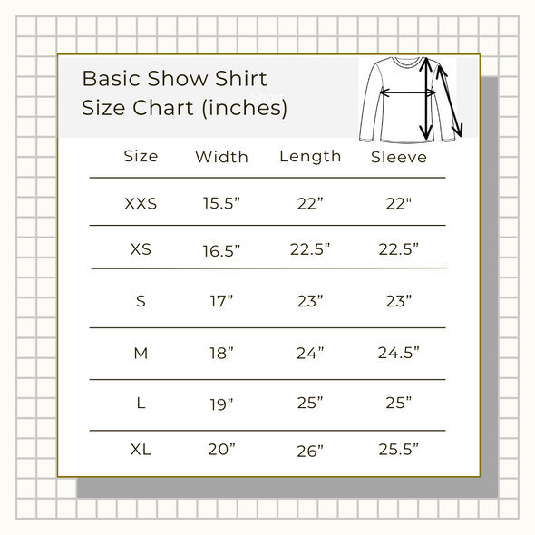 Willow Equestrian Basic Long Sleeve Show Shirt
