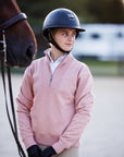 Willow Equestrian Quarter Zip Sweatshirt Rose