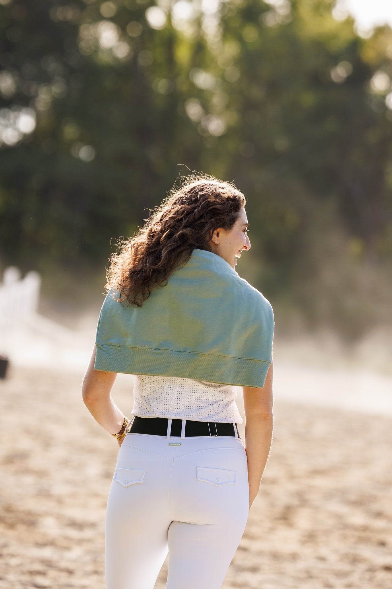 Willow Equestrian Quarter Zip Sweatshirt Sage
