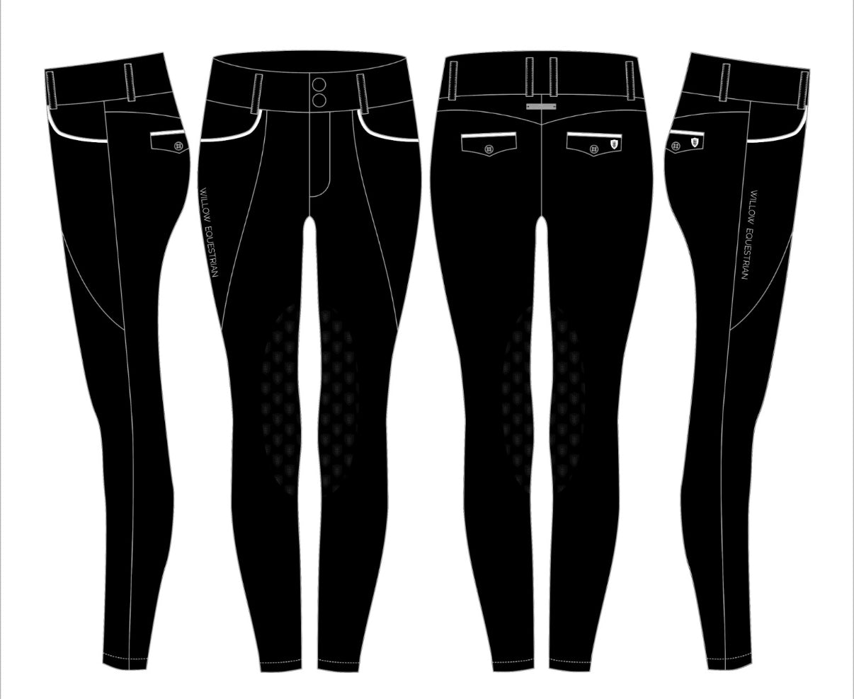 Training Breech Black Limited Edition Knee Patch