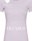 Willow Equestrian Seamless Short Sleeve Tee Shirt Lavendar