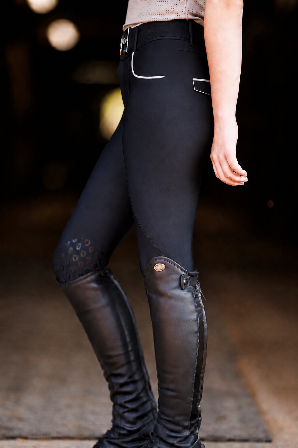 Training Breech Black Limited Edition Knee Patch