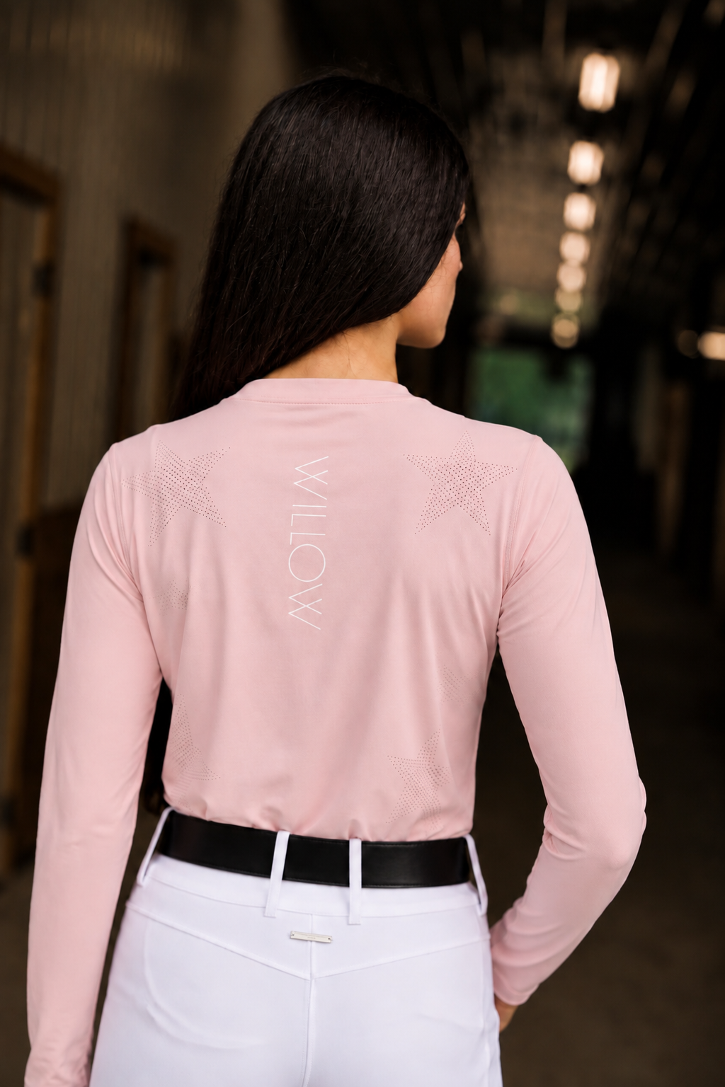 Breeze Long Sleeve Star Tee Pink