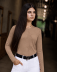 Breeze Long Sleeve Star Tee Caramel