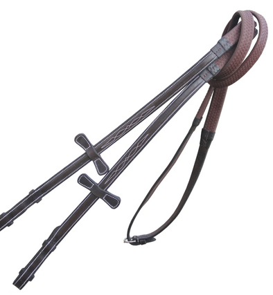 Brydalworx Fancy Stitch Rubber Reins