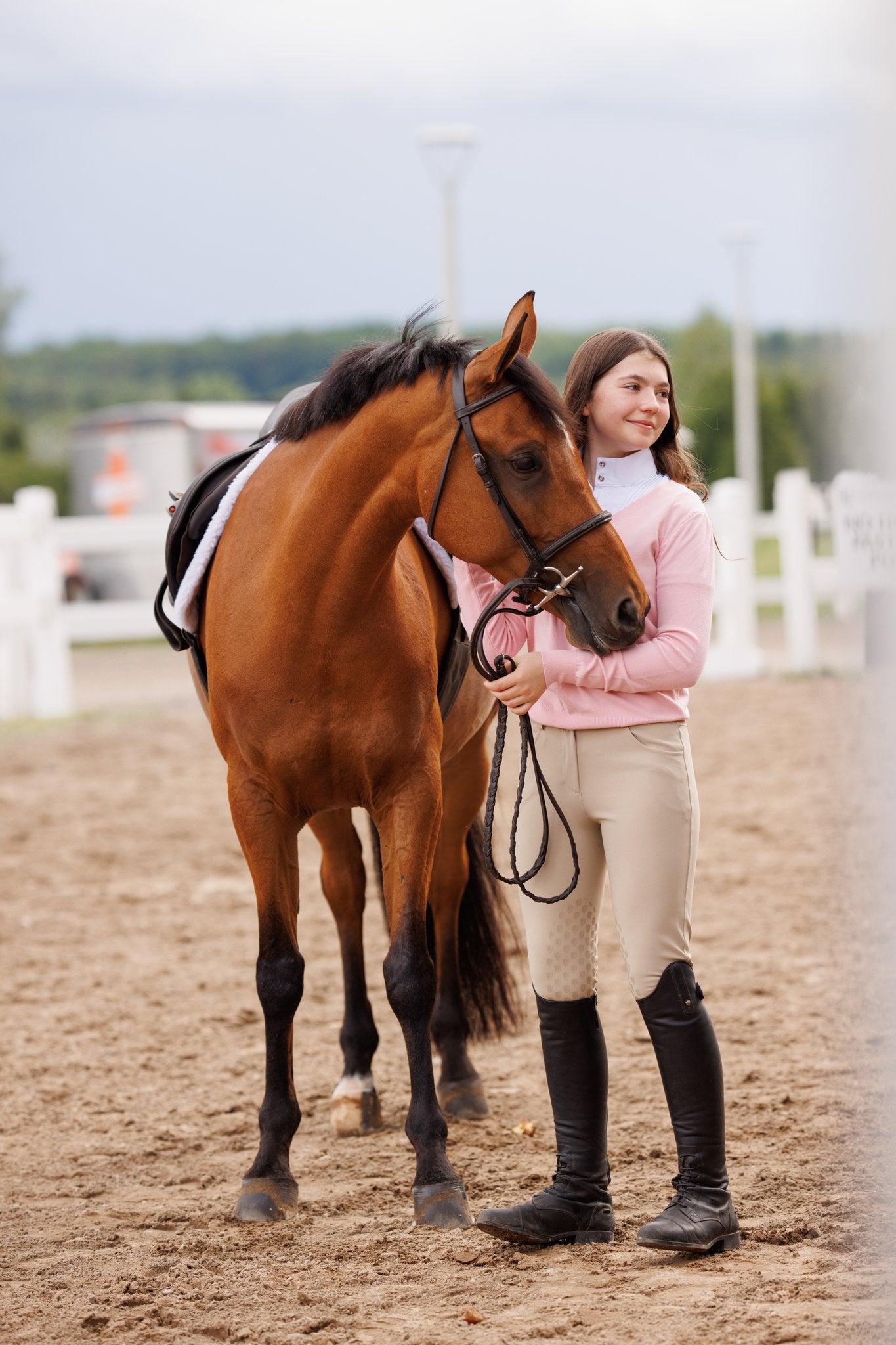 Willow Equestrian V Neck Sweater