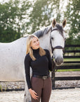 Training Breech Chocolate Sparkle Logo
