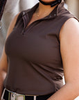 Breeze Sleeveless Sun Shirt Chocolate