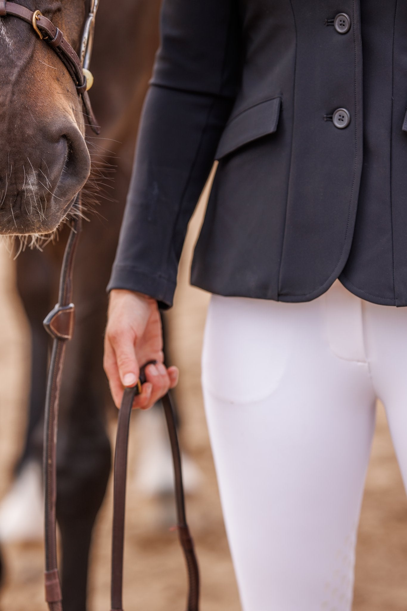 Willow Equestrian Luxe Show Jacket Black