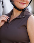 Breeze Sleeveless Sun Shirt Chocolate
