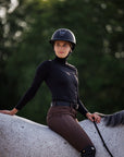 Training Breech Chocolate Sparkle Logo