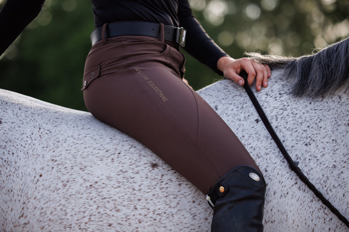 Training Breech Chocolate Sparkle Logo