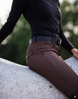Training Breech Chocolate Sparkle Logo