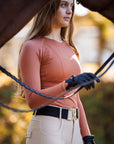 Willow Equestrian Seamless Long Sleeve Shirt Rust